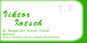 viktor kotsch business card